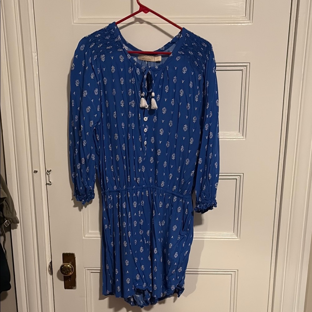 Blue Beach Romper - Anthropologie  - size large